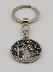 Porte-clés Émail Saint Christophe