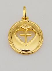 Pendentif Croix & Ex Voto Finition Or 18k