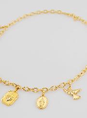Collier Religieux Symboles Chrétiens Finition or 18k