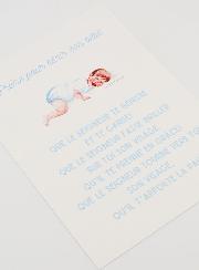 Carte de Prière Grand Format - Pour Bénir son Bébé