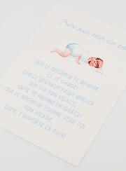 Carte de Prière Grand Format - Pour Bénir son Bébé