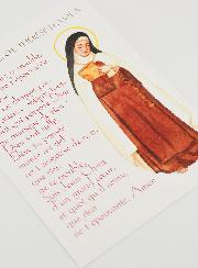 Carte de Prière Grand Format - Sainte Thérèse d'Avila
