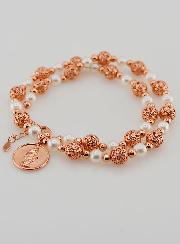 Collier Religieux Perles & Médaille Marie