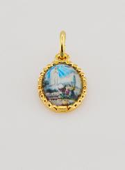 Médaille Bord Torsadé 15mm - Notre Dame de Fatima