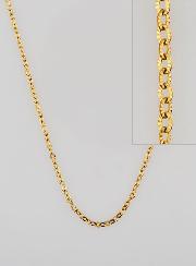 Chaîne Dorée Maille Forçat Fantaisie - 60cm