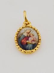 Médaille Bord Torsadé 15mm - Sainte Anne