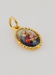 Médaille Bord Torsadé 15mm - Sainte Anne
