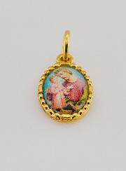 Médaille Bord Torsadé 15mm - Saint Joseph