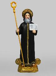 Statue Saint Benoît et Médaille - 20cm