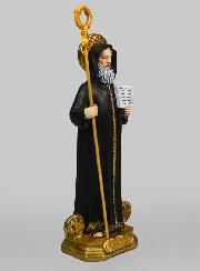 Statue Saint Benoît et Médaille - 20cm