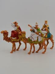 Santons Rois Mages sur Chameau - 6 cm