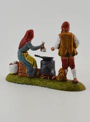 Santon Marchande de Marrons - Hauteur 6 cm