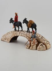 Santon Ânes sur Pont - Hauteur 6 cm