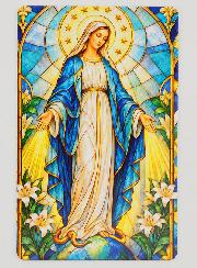 Lot de 10 Cartes de Prière Vitrail - Miraculeuse