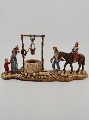 Santon Scène du Puits - 6 cm