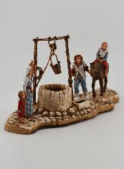 Santon Scène du Puits - 6 cm