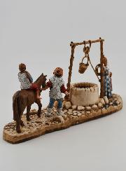 Santon Scène du Puits - 6 cm