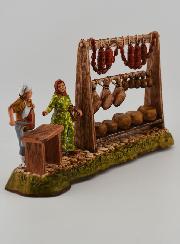 Santon - Charcutier et son Étal
