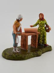 Santon Charcutier et Cliente