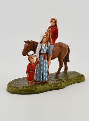 Santon Homme à Cheval & Famille - 6 cm