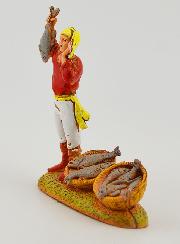 Santon Vendeur de Poisson  - 6 cm