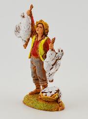 Santon Vendeur de Poulets - 6 cm
