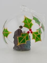 Boule de Noël en Verre 10cm - Nativité