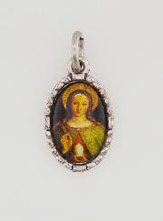 Médaille Bord Torsadé 15mm - Sainte Marie Madeleine