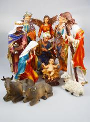 Grande Crèche de Noël Complète 11 Santons - 45cm