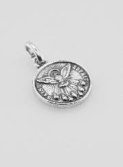 Médaille Saint Esprit en Argent 925 Plaqué - 12mm