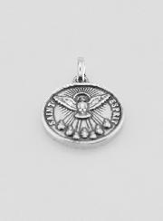 Médaille Saint Esprit en Argent 925 Plaqué - 15mm