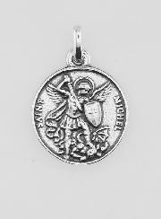 Médaille Saint Michel en Argent 925 Plaqué - 15mm