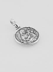 Médaille Sainte Rita en Argent 925 Plaqué - 12mm