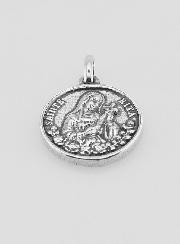 Médaille Sainte Rita en Argent 925 Plaqué - 18mm