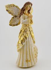 Ange Doré Pailleté en Prière - 20cm