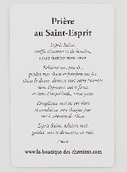 Carte de Prière Vitrail - Saint Esprit