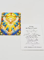 Carte de Prière Vitrail - Saint Esprit