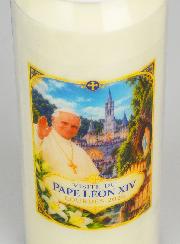Bougie de Neuvaine Pape Léon XIV à Lourdes