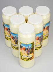 Lot de 6 Bougies de Neuvaine Pape Léon XIV à Lourdes