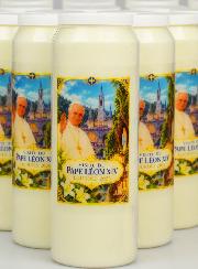Lot de 20 Bougies de Neuvaine Pape Léon XIV à Lourdes