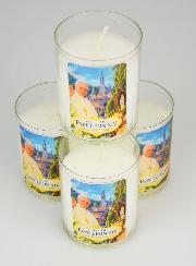 4 Bougies Veilleuses Pape Léon XIV à Lourdes