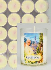 10 Bougies Veilleuse Pape Léon XIV à Lourdes
