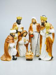 Crèche de Noël 6 Santons - 33cm