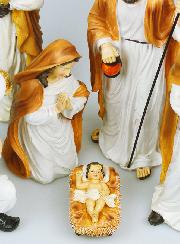 Crèche de Noël 6 Santons - 33cm