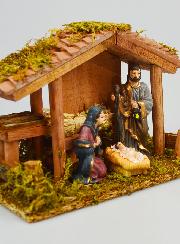 Crèche de Noël Nativité Scène 3 Santons - 20cm