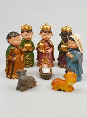 Crèche de Noël 8 Santons - 8cm