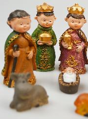 Crèche de Noël 8 Santons - 8cm