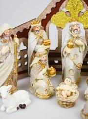 Crèche de Noël Scène 11 Santons - 25cm