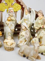 Crèche de Noël Scène 11 Santons - 25cm