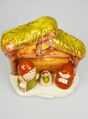 Crèche de Noël Lumineuse Dolomite - 14cm